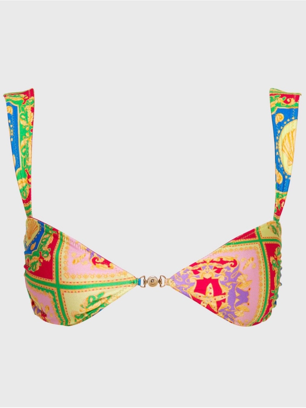 Sommer Swim Bikini in Posidonia print with brass claps - Picture 2 of 6